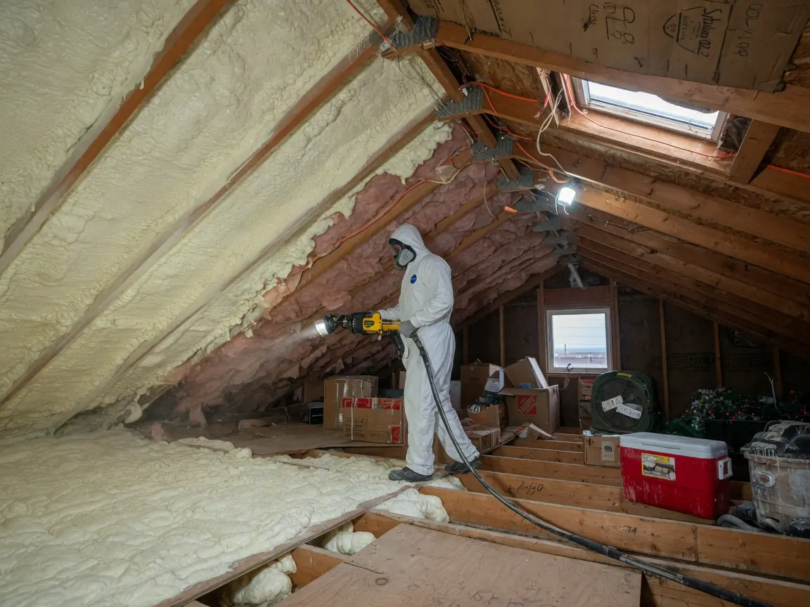 Spray foam insulation project in Claremore, OK